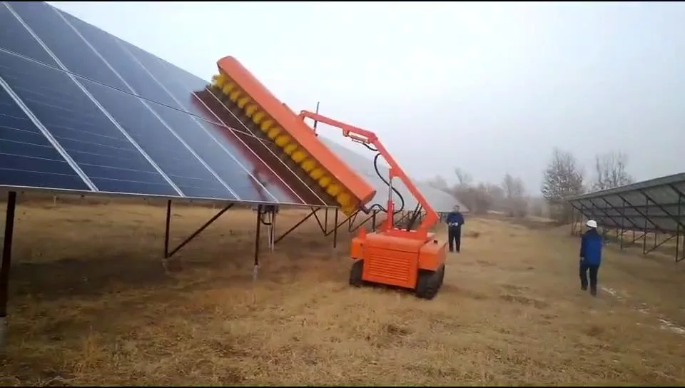 Solar Panel Cleaning Machine Automatic Solar Panel Cleaning Robot Portable Dry/Water Cleaning Washing Machine for Solar Systems