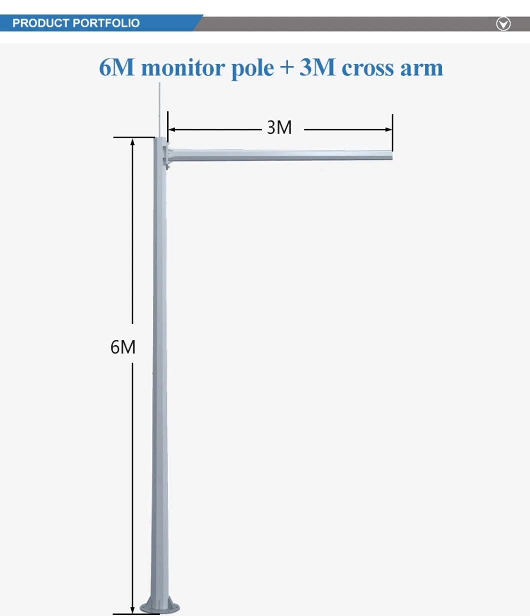 Hot DIP Galvanized Traffic Signal Monitor Light Pole CCTV Camera Monitor Poles with Camera